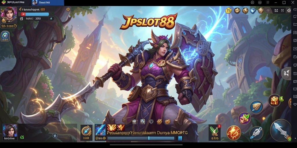 Tampilan action seru dalam permainan MMORPG JPSLOT88.