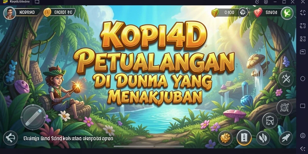 Gameplay KOPI4D yang seru dengan petualangan mendebarkan.
