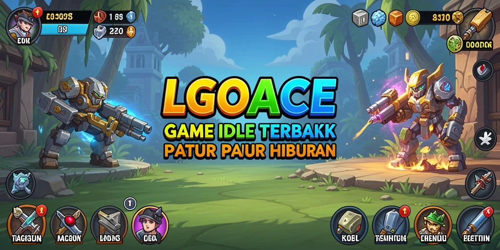Tampilkan gameplay LGOACE yang menarik dengan karakter yang beraksi.
