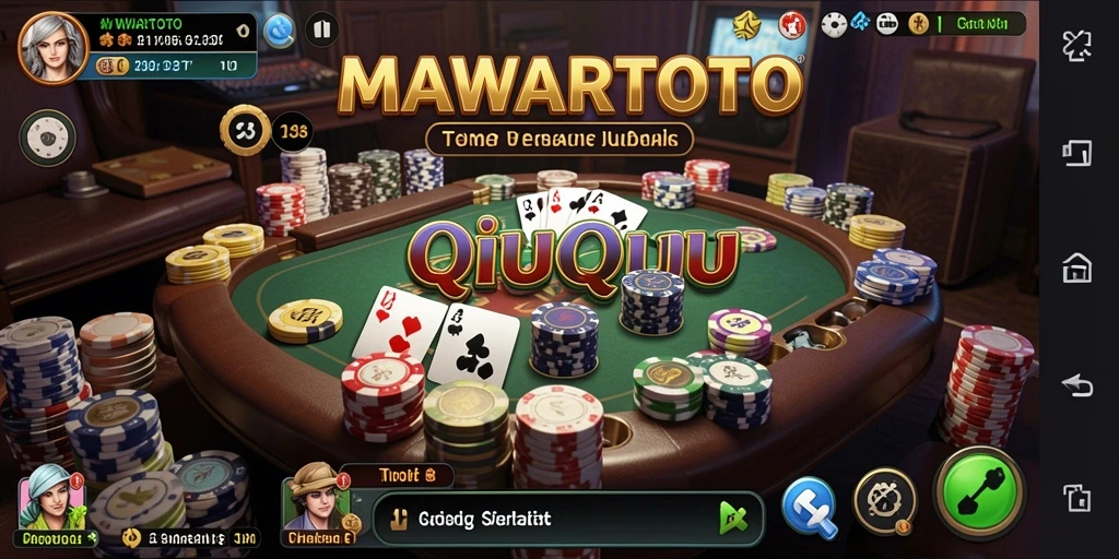 Screenshot game MAWARTOTO menunjukkan aksi seru bermain QiuQiu.