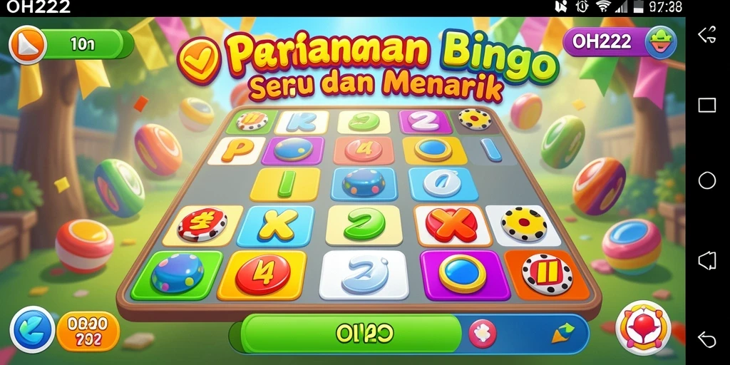 Screenshot utama OH222 menampilkan gameplay seru Bingo.