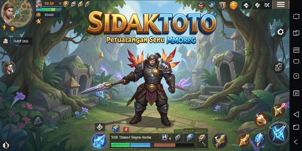 Screenshot menampilkan aksi seru dalam permainan MMORPG SIDAKTOTO.