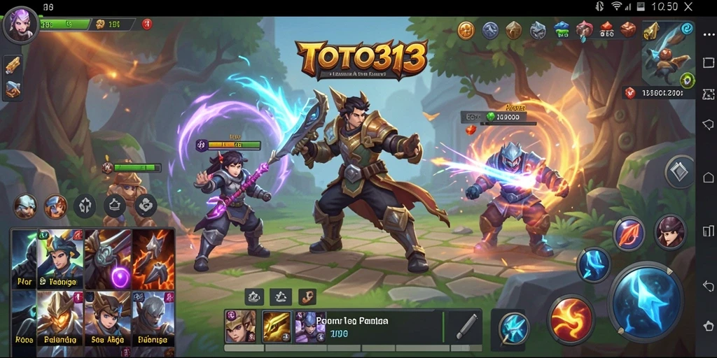 Tampilan gameplay luar biasa dari TOTO313, petualangan ARPG yang mendebarkan.